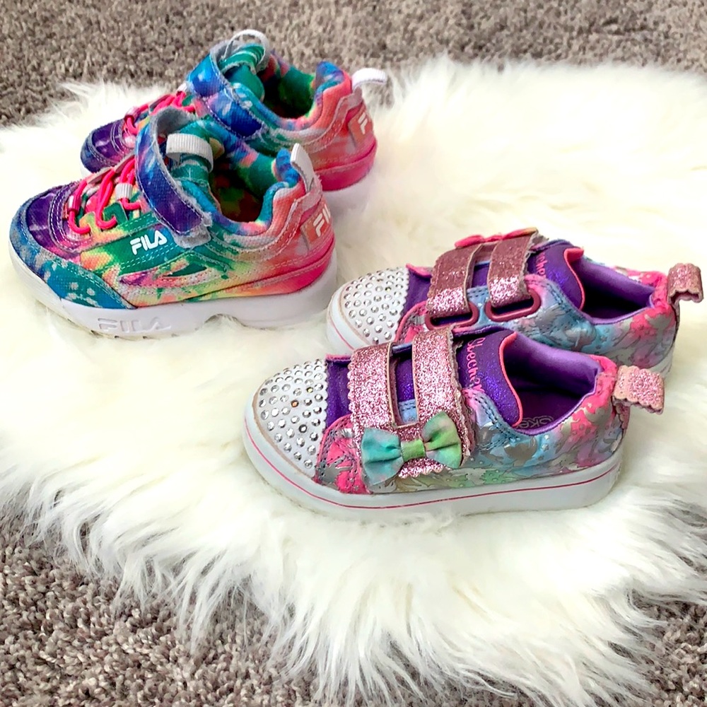 Bundle FILA, SKECHERS GIRL SIZE 8